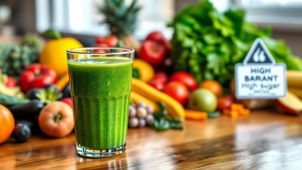 high sugar juice dangers