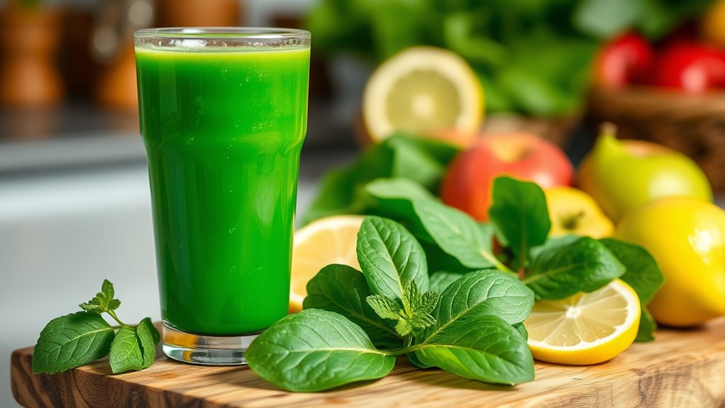 incorporate spinach juice daily