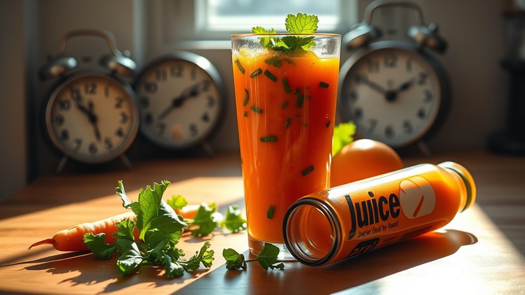 optimal juice consumption timing