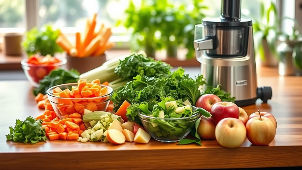 prepped ingredients enhance juice quality