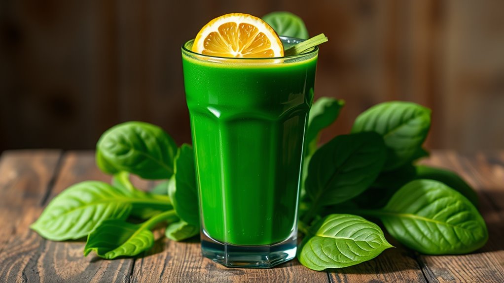 spinach juice health benefits