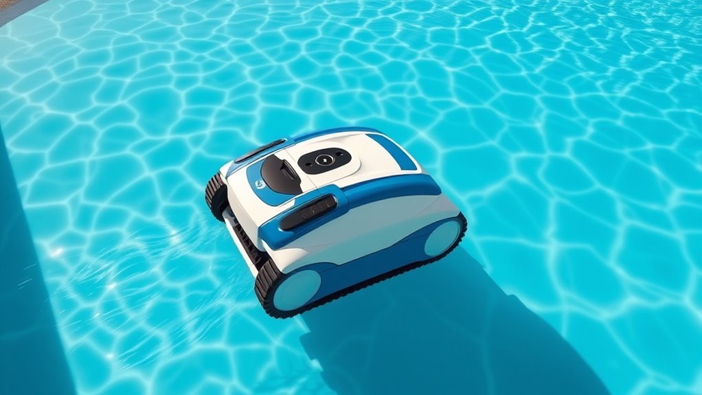 large pool cleaning features