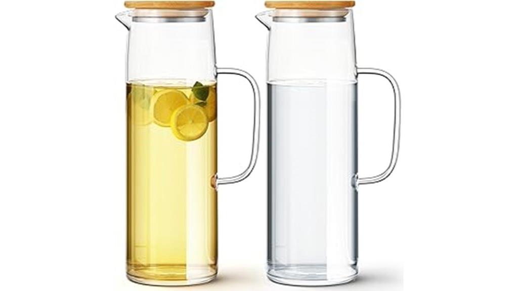 50 oz glass water pitcher