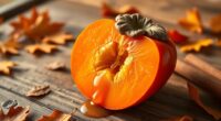 autumn persimmon brunch drink