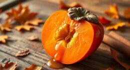 autumn persimmon brunch drink
