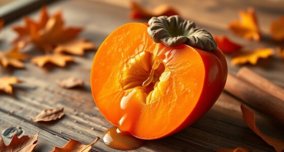 autumn persimmon brunch drink