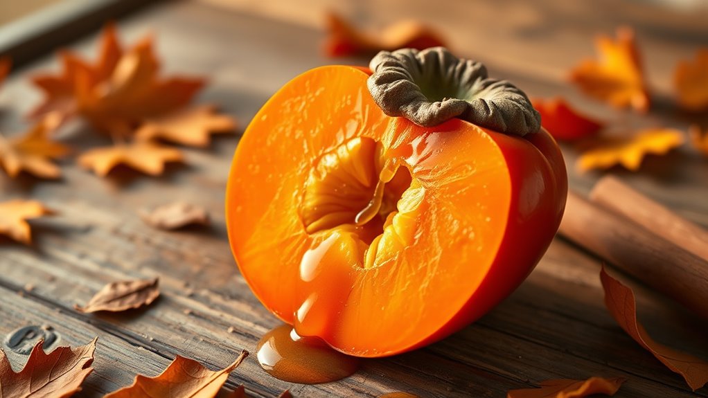 autumn persimmon brunch drink