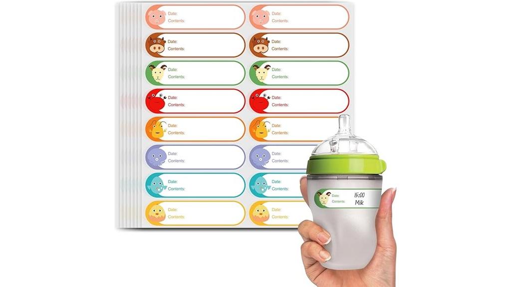 baby milk bottle labels