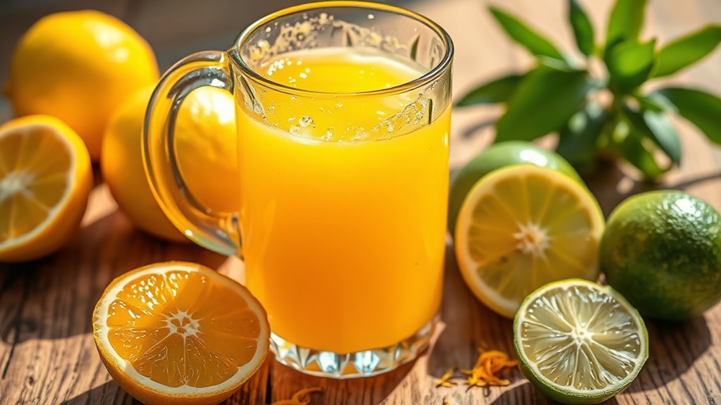 brightening with citrus acidity