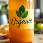 checking organic juice labels