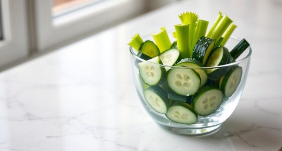 chilled celery cucumber hydrator