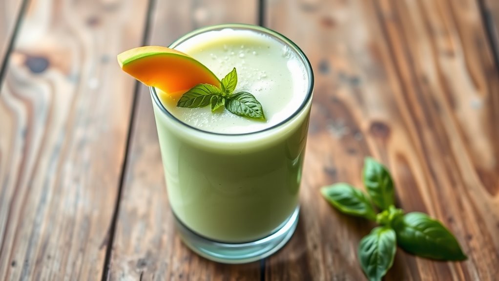 chilled melon basil blend