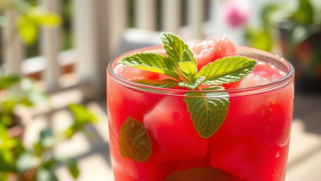 chilled refreshing fruit serve
