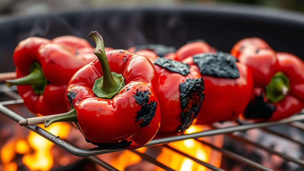 choose vibrant firm peppers