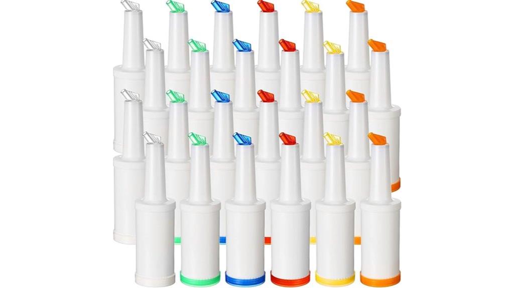 colorful juice bottles pack