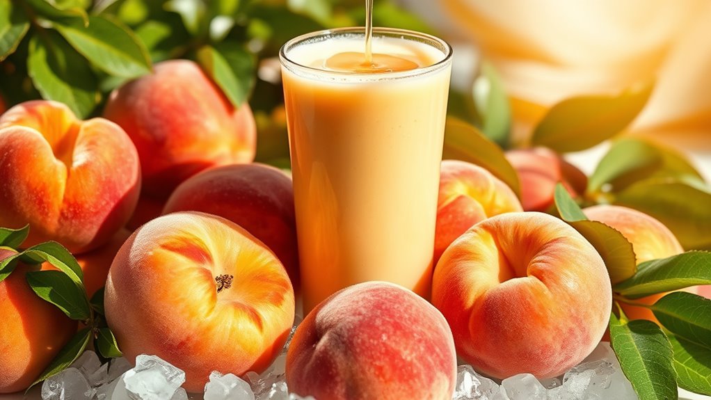 creamy peach flavor enhancements