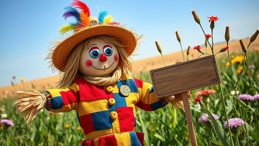 create unique festive scarecrow