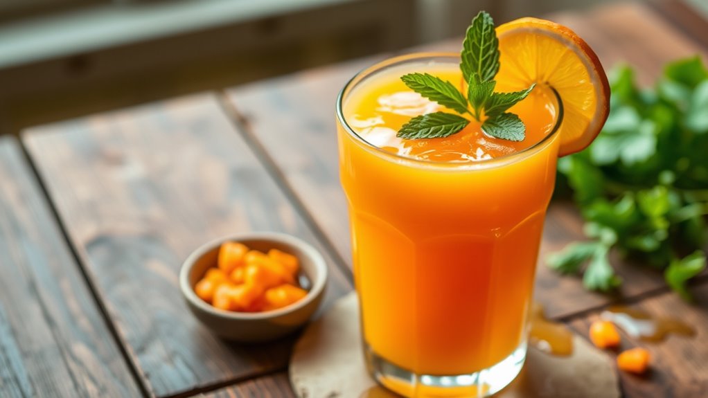 creative colorful garnishes