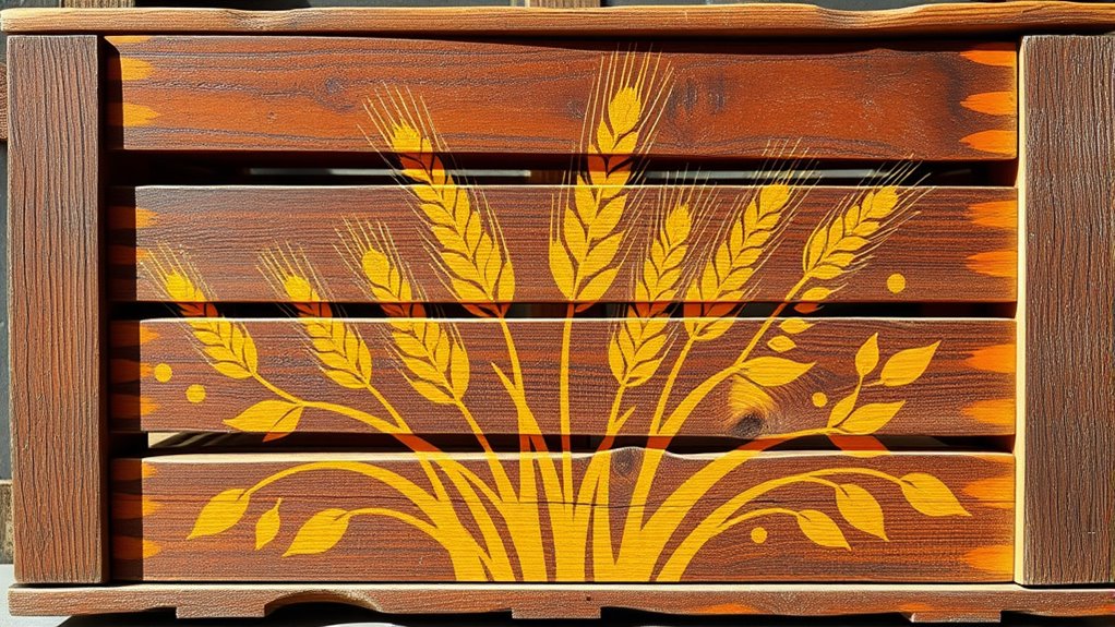 creative rustic crate art