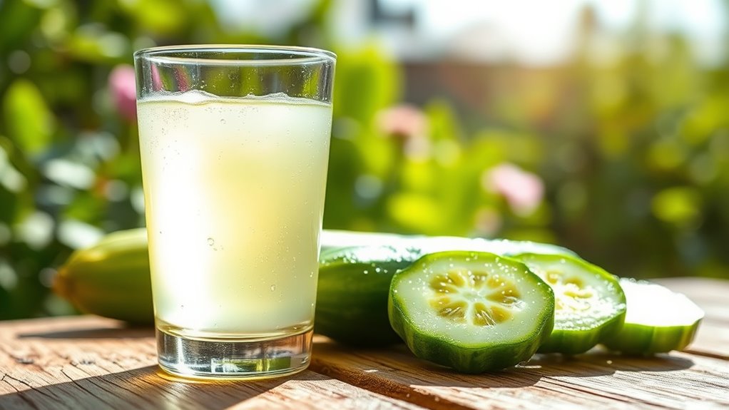 cucumber water boosts hydration