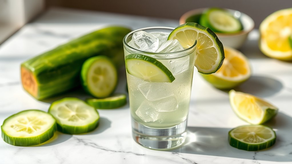 customize refreshing cucumber shots