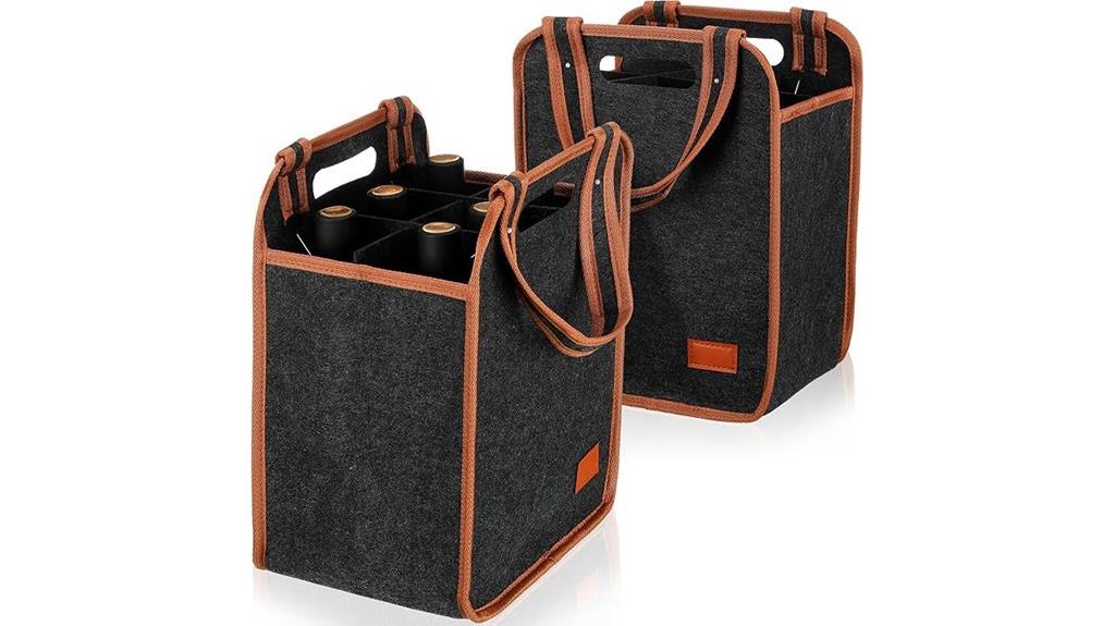 double insulated wine carriers