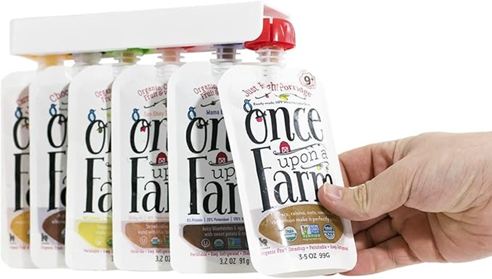 dual food pouch holders