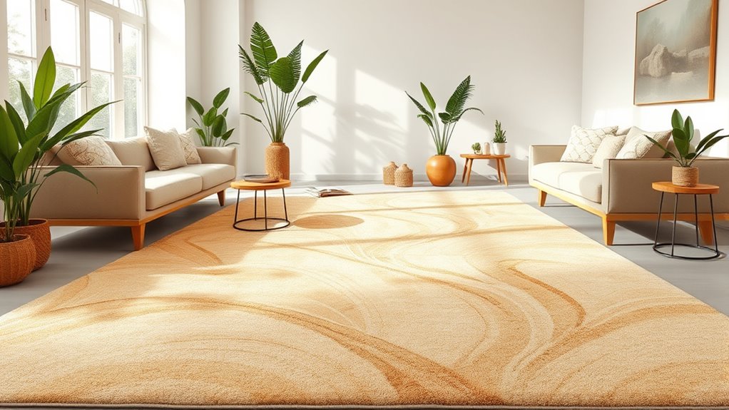 eco friendly bamboo silk rugs