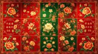 elegant chinese floral carpets