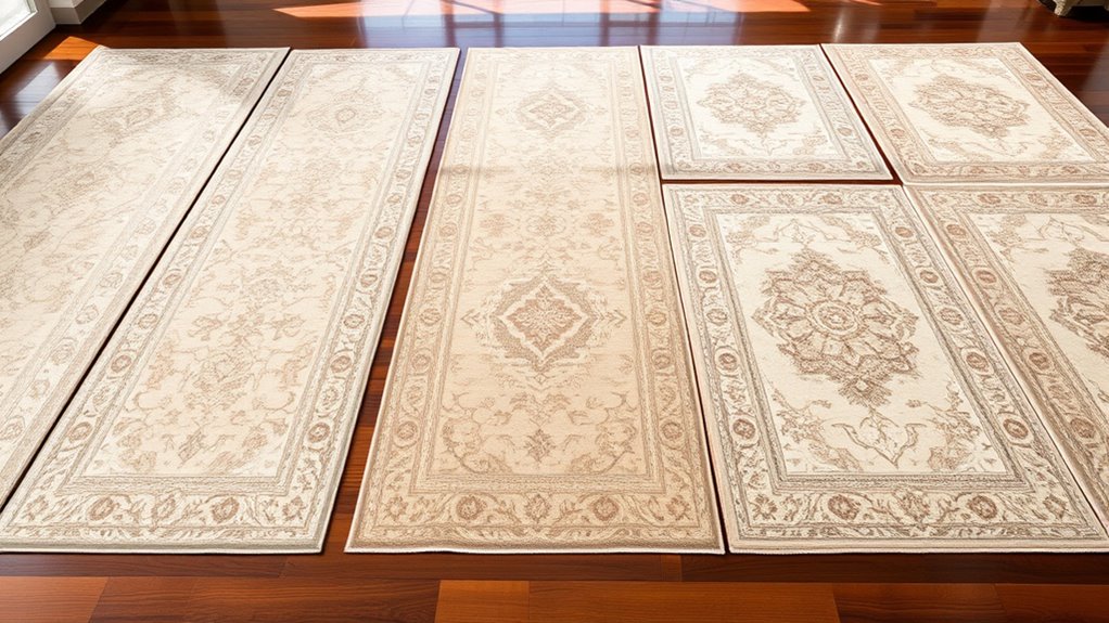 elegant neutral silk carpets