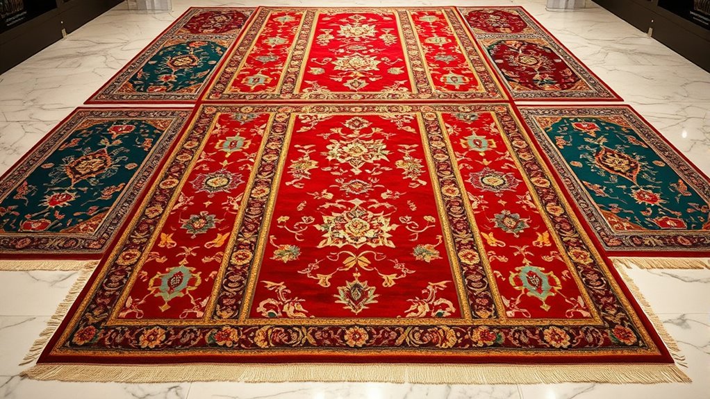elegant persian silk carpets