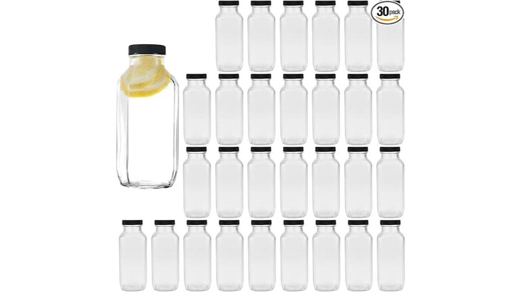 encheng 8 oz glass bottles