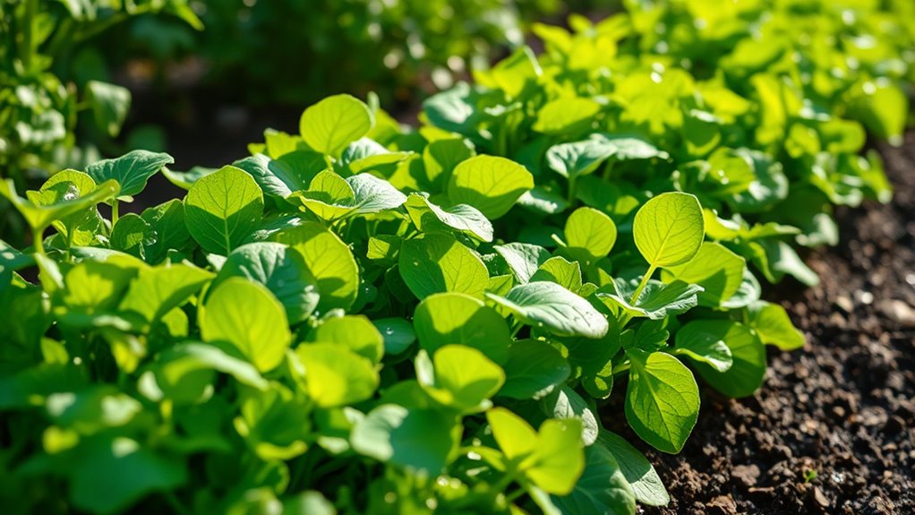fast growing summer leafy greens