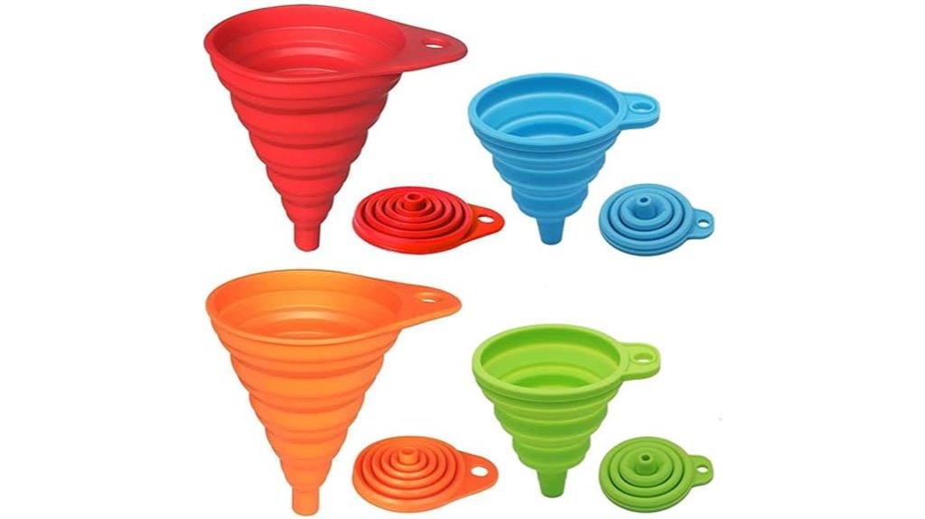 four pack kitchen funnel set