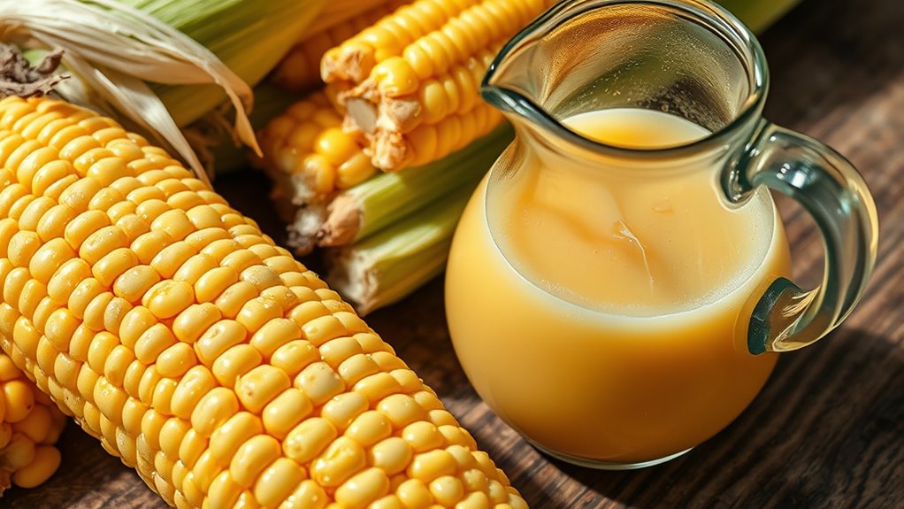 fresh corn blending process