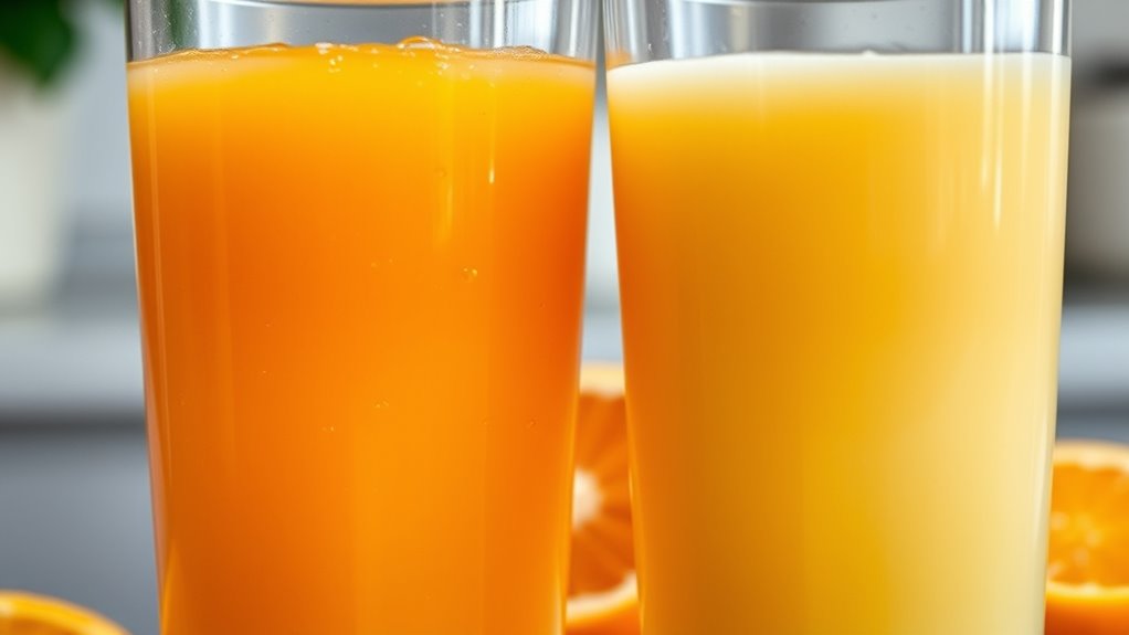 fresh juice retains more vitamin