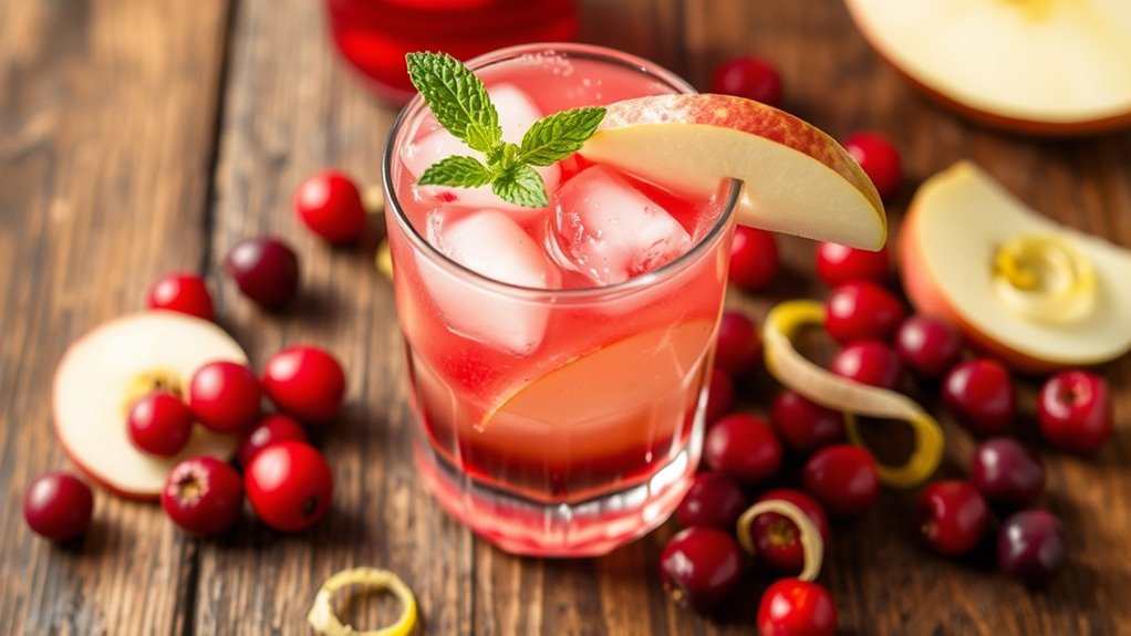 garnished colorful festive presentation