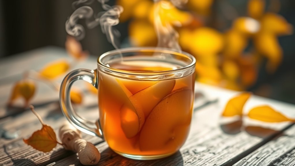 ginger pear fall drink