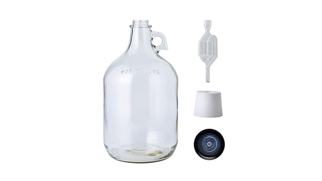 glass jug with airlock