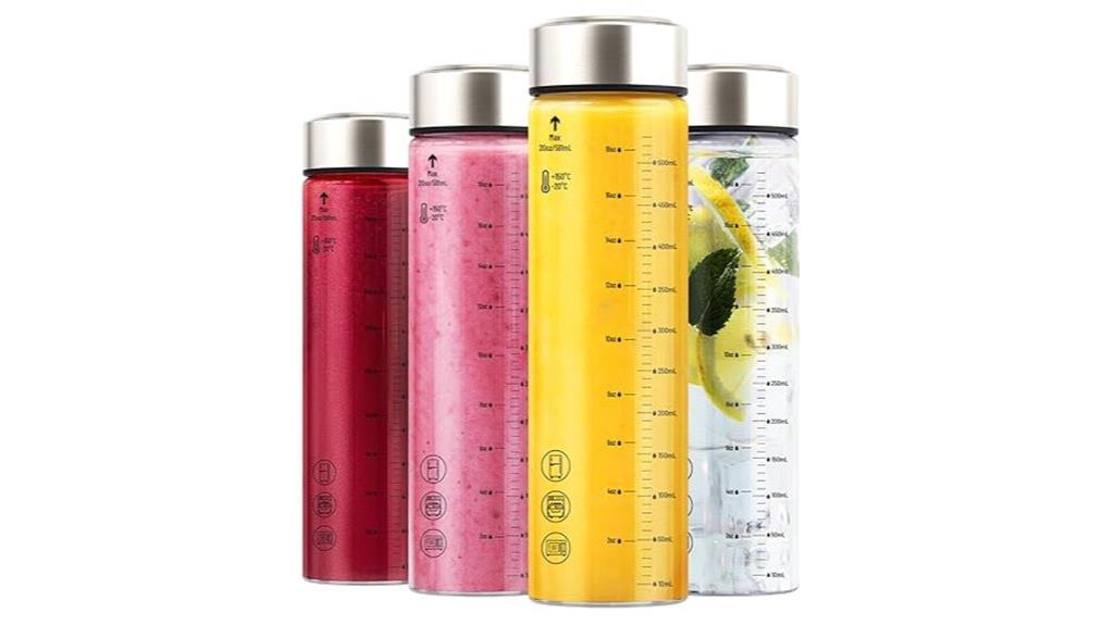 glass juice bottle pack