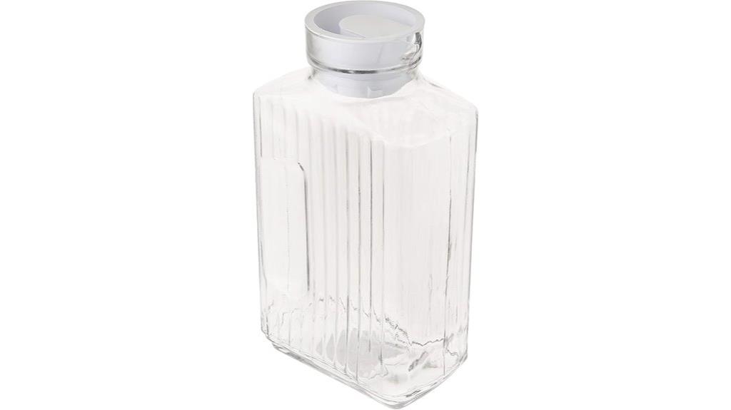 glass pitcher with stopper