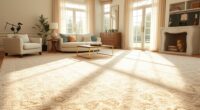 hypoallergenic silk wool carpets