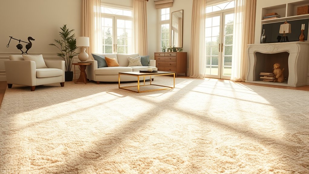 hypoallergenic silk wool carpets