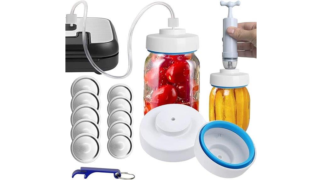 jar sealing accessory hose