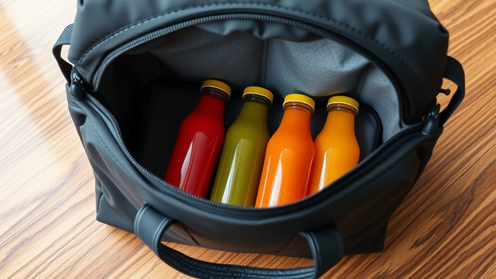 juice bag insulation features