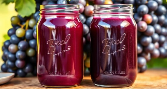 juice differences concord versus muscadine