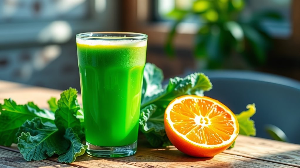 kale orange bone strengthening