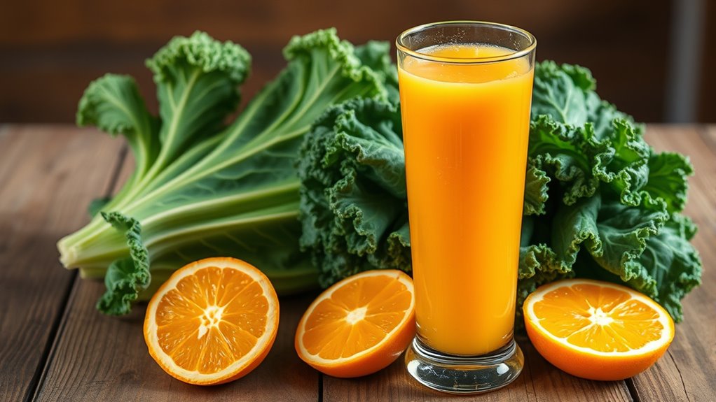 kale oranges bone health