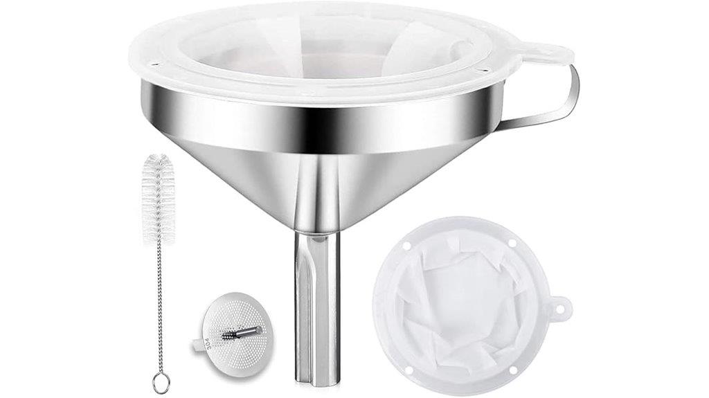 kitchen funnel with strainer