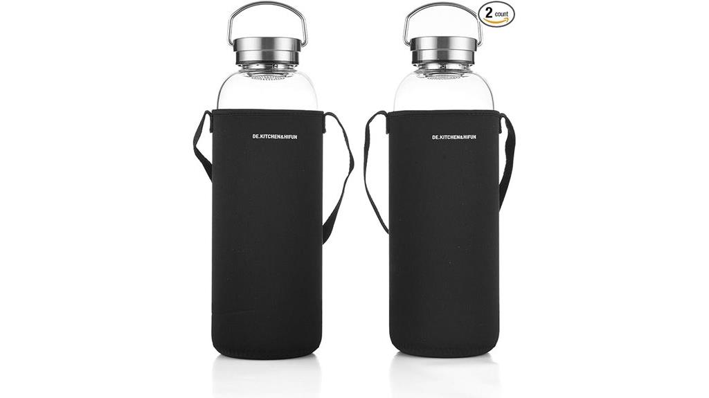 large 64oz glass bottle